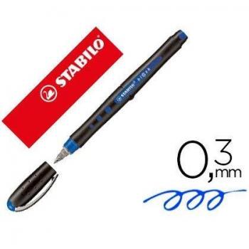 Rotulador stabilo roller ball bl@ck 0,3 mm azul