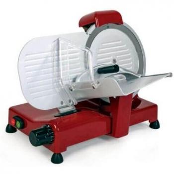 Affettatrice Eléctrica Vintage 250 - 140W, Llama de 25 cm, Color Rojo/Aluminio