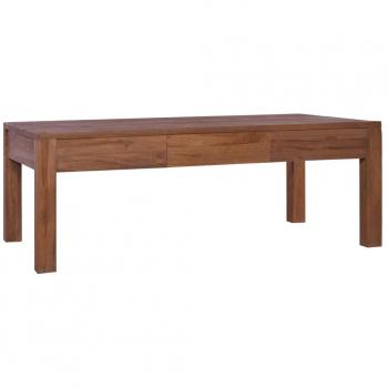 vidaXL Solid Teak Wood Coffee Table 110x60x40 cm