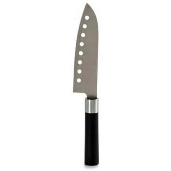 Cuchillo de Cocina Acero Inoxidable Negro y Plateado 5 x 30 x 2,5 cm (Paquete de 12 Unidades)
