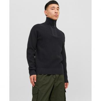 Jack & Jones - Jersey de punto cuello alto con cremallera 1/4