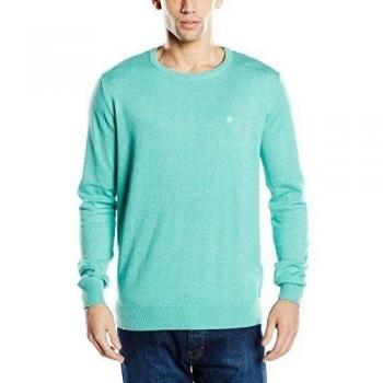 TOM TAILOR Basic crew-neck Sweatshirt / 512-suéter Hombre    Grün