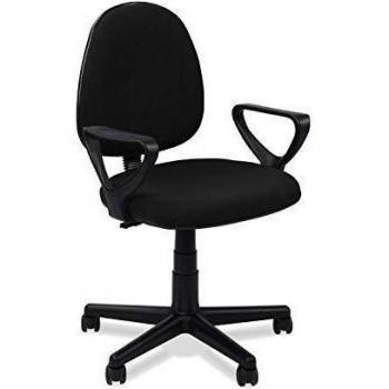 Danfer, Silla de Escritorio, Silla de Oficina o Despacho, Acabado en Negro, Medidas: 54 cm
