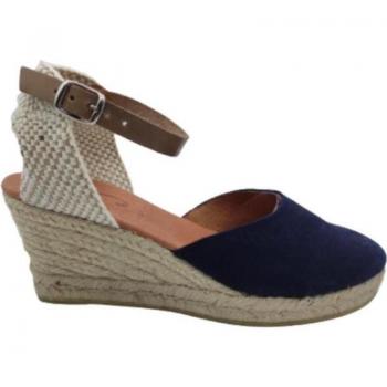 Sandalias Cómodas con Cuña de 7cm para Mujer en Azul OTRAS MARCAS ALPARGATA 6500 AZUL