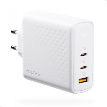 Voltme Revo 140W GaN PD 3.1 Fast Charger with 2xUSB-C and 1xUSB, White