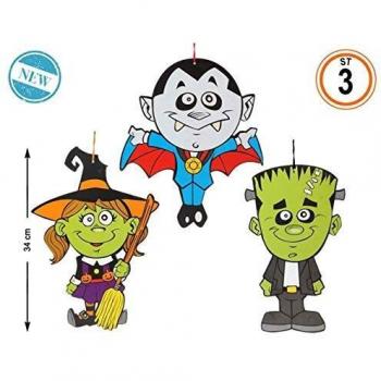 Atosa G. Acc. Decoracion Halloween 34X24 CM 3 ST, 51657