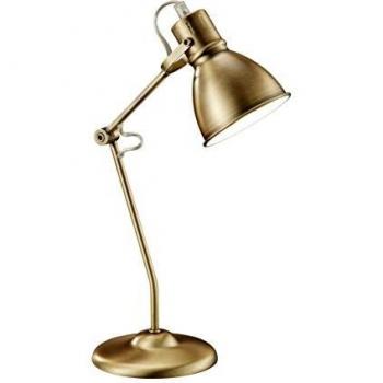 Lámpara de sobremesa Keali ajustable de bronce antiguo con 1 bombilla E14, 15 cm
