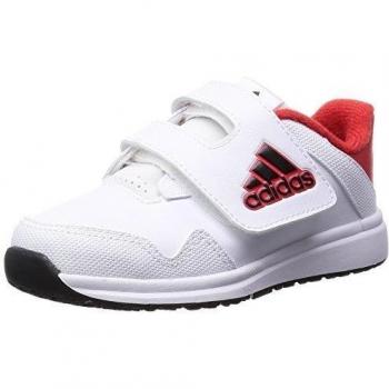 adidas Snice 4 CF I - Zapatillas para niños, color blanco / negro / rojo, talla 25