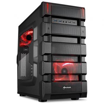 Sharkoon BD28 MIDI - Caja de ordenador de sobremesa