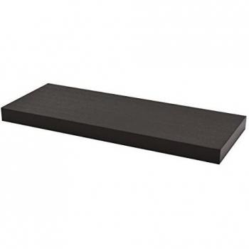 Duraline flotante estante de pared, negro, 38 x 60 x 23,5 cm