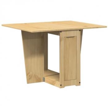 Mesa de Comedor Plegable Mariposa Corona Madera Pino Marrón