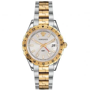 Versace Hellenyium GMT Men's Watch V11030015 Gray Size: ONE SIZE