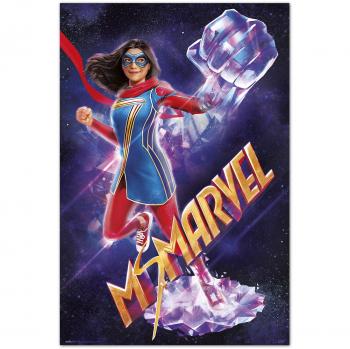 Póster Marvel Ms Marvel Superhéroe - Decoración de pared para fans de cómics y superhéroes