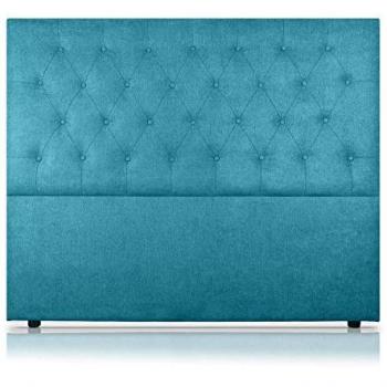 Cabecero Afrodita Tapizado Nido Antimanchas Turquesa 145x120cm de SonnoMattress