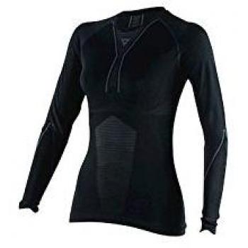 Dainese-D-CORE DRY TEE LS LADY, Negro/Antracite, Talla XS/S