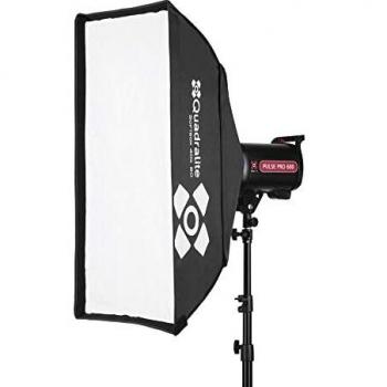 Softbox Rectangular 40x80cm Quadralite con Anillo de Montaje Bowens
