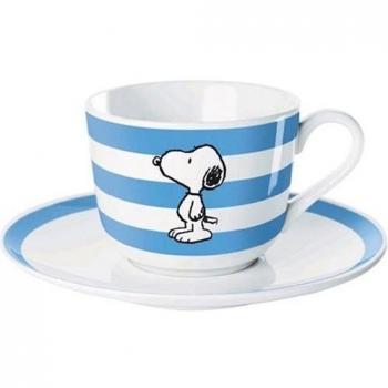 United Labels 0105761   -Taza de porcelana con plato diseño de Snoopy