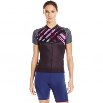 Pearl Izumi – Ride de la mujer Ltd MTB Jersey, mujer, Stripe Shadow Green