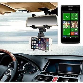 Sostenedor del montaje espejo retrovisor para Huawei Ascend Y201 Pro, negro | Escuadra de coches - K-S-Trade