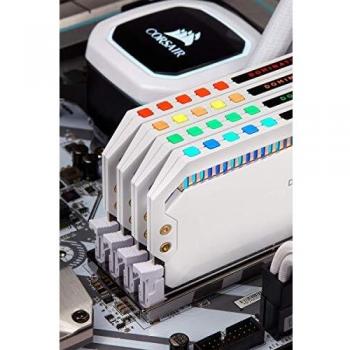 Corsair Dominator Platinum RGB 64 GB DDR4 3200MHz C16, LED RGB Memoria de Sobremesa Rendimiento de Alta, Respuesta Ajustados, 12 Direccionables CAPELLIX Leds RGB, 4 x 16 GB, Blanco
