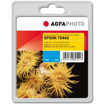 Cartucho de Tinta Compatible Agfaphoto APET044CD Ciano para Epson Stylus C64/C84N