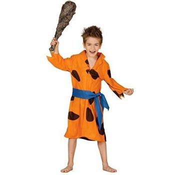 Guirca - Disfraz de Picapiedra, para niños de 5-6 años, color naranja