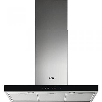 AEG DBE5961HG Campana extractora de pared, 90 cm, 3 niveles de potencia + intensiva, Función Brisa, Potencia máxima 700 m3/h, 54 dB