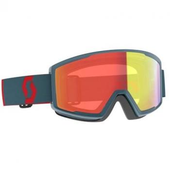 Gafas de Esquí Scott Factor Pro LS Neon Red con lente anti-vaho, protección UV, diseño ergonómico, ventilación optimizada y compatibilidad con cascos