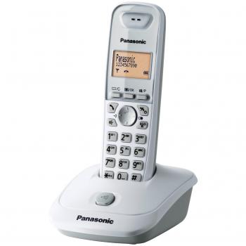 Teléfono Inalámbrico Panasonic KX-TG2511 DECT Blanco con Identificador de Llamadas, Manos Libres, Agenda de 50 Entradas y Pantalla LCD de 3.5cm