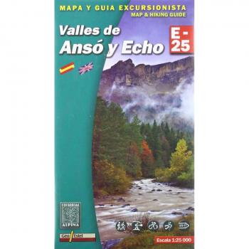 Valles de Anso y Echo, mapa excursionista. Escala 1:25.000. Alpina Editorial.