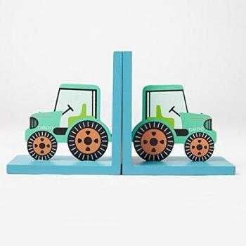 Sass & Belle Green Tractor Bookends [Importación inglesa]
