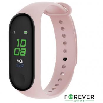 Pulsera de Actividad Inteligente Forever Fitband SB-50 Rosa, Monitor de Frecuencia Cardíaca y Conectividad
