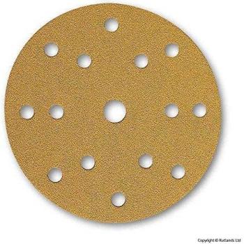 Discos Abrasivos Mirka Gold 150mm 15 Hoyos P80 (Caja de 100)