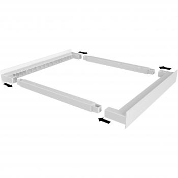 Kit de Superposición Universal WPRO CDS102 para Lavadora y Secadora 600x600 mm