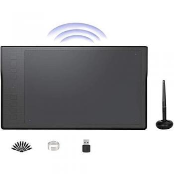HUION Inspiroy Q11K V2 Mejorado, Lápiz sin Pilas con función de inclinación, Tableta gráficainalámbricacon 8192 Niveles de sensibilidad a la presión y 8 Teclas rápidas
