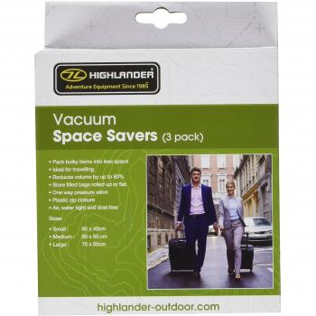 Highlander Vacuum Compression Storage Bags - Space Saver Pack of 3