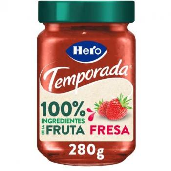 Mermelada de fresa 100% fruta 280 g - Hero