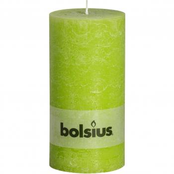 4 x Bolsius Vela del Pilar Rústica 200 x 100 mm Verde