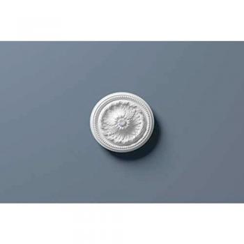 Rosetón Decorativo Clásico Blanco R5 Arstyl 40 cm - Elemento de Techo Ligero y Pintable
