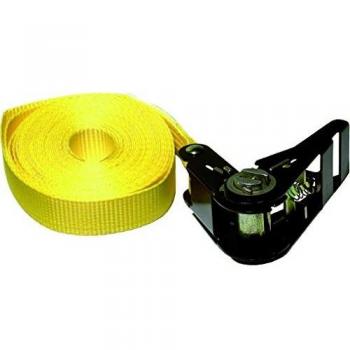 Cinta de amarre Kunzer ZG 6,0 - Capacidad de carga 400 daN, longitud 6 m, ancho 25 mm, cierre a cricchetto EN 12195-2