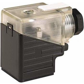 Murrelektronik SVS Valve Connector BF A 18 mm Self-Connecting Screw Clamp, Black, Transparent, Pins: 3
