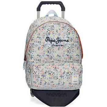Mochila con carro Pepe Jeans Malila, Azul, 31x42x17.5 cm
