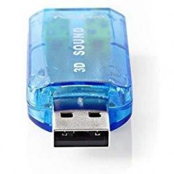 Nedis Tarjeta de Sonido Sonido 3D 5.1 USB 2.0 Conector