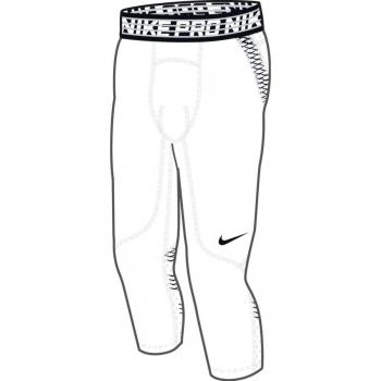 Nike M Np Hprcl Tght 3Qt Mallas, Hombre, Blanco