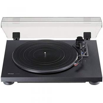 TEAC TN-180BT-B Tocadiscos de tracción por Correa, Negro, Aluminio, 33, 45 , 78 RPM, DC Motor