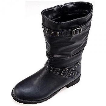 Magnus - Botas de Material Sintético para niña azul azul, color azul, talla 35
