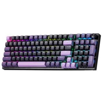 Teclado Redragon K740 Pro Inalámbrico RGB de 98 Teclas, Mecánico PBT de 3 Modos con Base de Aluminio Sólido y Control de Perilla Dedicado