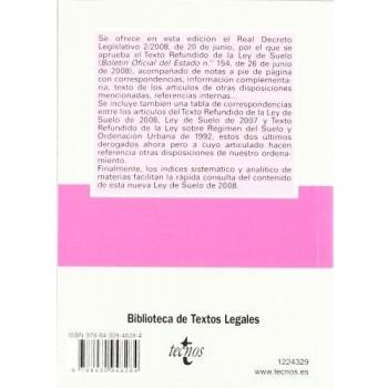 Ley de Suelo de 2008: Real Decreto Legislativo 2/2008, de 20 de junio, por el que se aprueba el Texto Refundido de la Ley de Suelo