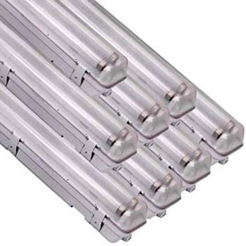 Réglette LED Estanca Doble para Tubos T8 150cm IP65 - Pack de 8 - 18W