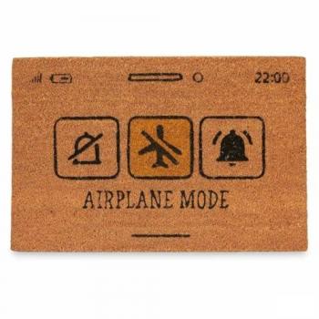 Felpudo Airplane Mode Amarillo Natural 60 x 1 x 40 cm (12 Unidades)